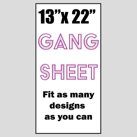 Full Color DTF Gang Sheet 13" x 22
