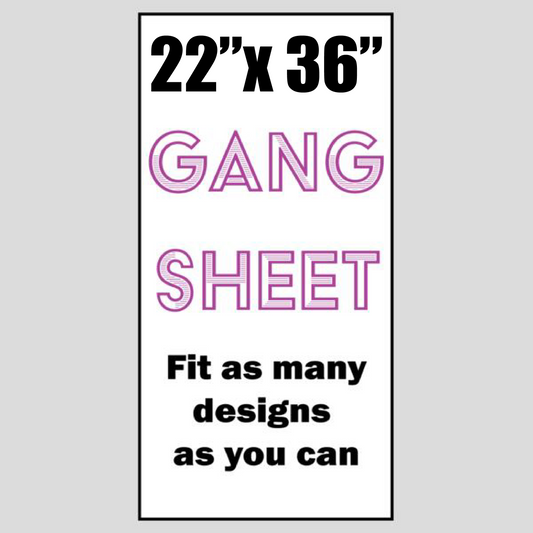 Full Color DTF Gang Sheet 22" x 36"