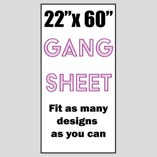 Full Color DTF Gang Sheet 22" x 60"